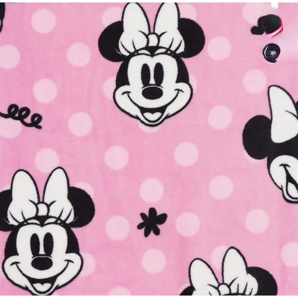 Disney Minnie  Mouse 2 Piece Pillow 10x16 And Throw Set 40x50 New and Cuddly